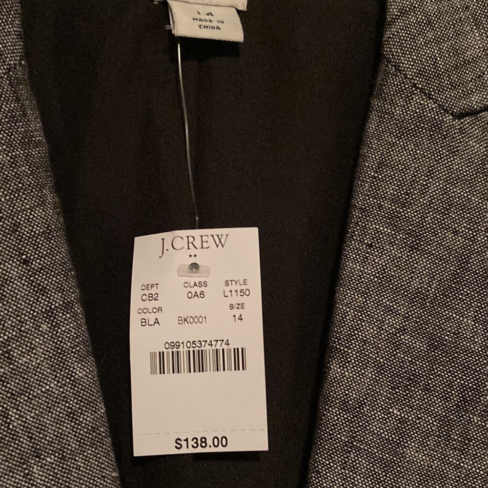 JCrew Factory one button linen blazer - Picture 2 of 6